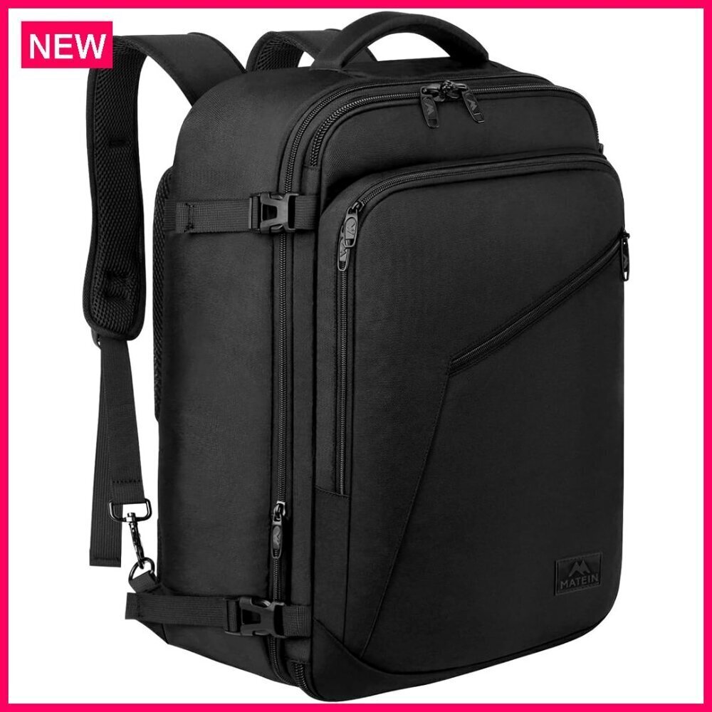 Extra Large Expandable Travel Backpack 40L Carry On Approved Water Resistant